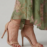 Helena | Beige Strappy Heeled Sandals