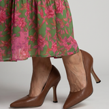 Josephine | Cognac Brown Court Shoes