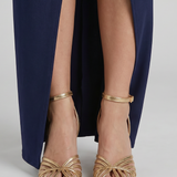 Matilda | Gold Strappy Stiletto Sandals