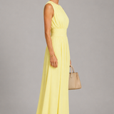 Erica | Pale Yellow Wide-Leg Jumpsuit