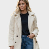 Ada | Cream Teddy Coat