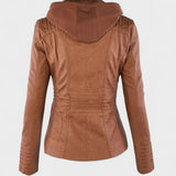 Roberta | Brown Hooded Jacket