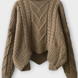 Roberta | Cable-Knit Jumper & Trouser Set