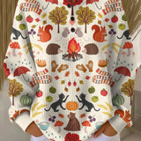 Matilda | Autumn Woodland Print Jumper