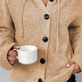Amelia | Grey Chunky Cropped Cardigan