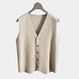 Angus | Navy Button Waistcoat