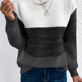 Anna | Lilac Colour-Block Jumper