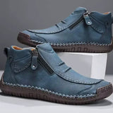 Ashton | Brown Zip-Up Casual Shoes