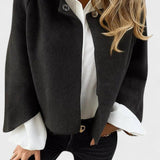 Beatrice | Taupe Crew-Neck Cardigan