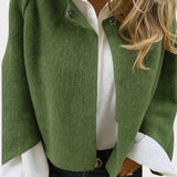 Beatrice | Taupe Crew-Neck Cardigan