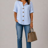 Tessa | Ditsy Floral Button Blouse