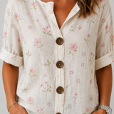 Tessa | Ditsy Floral Button Blouse