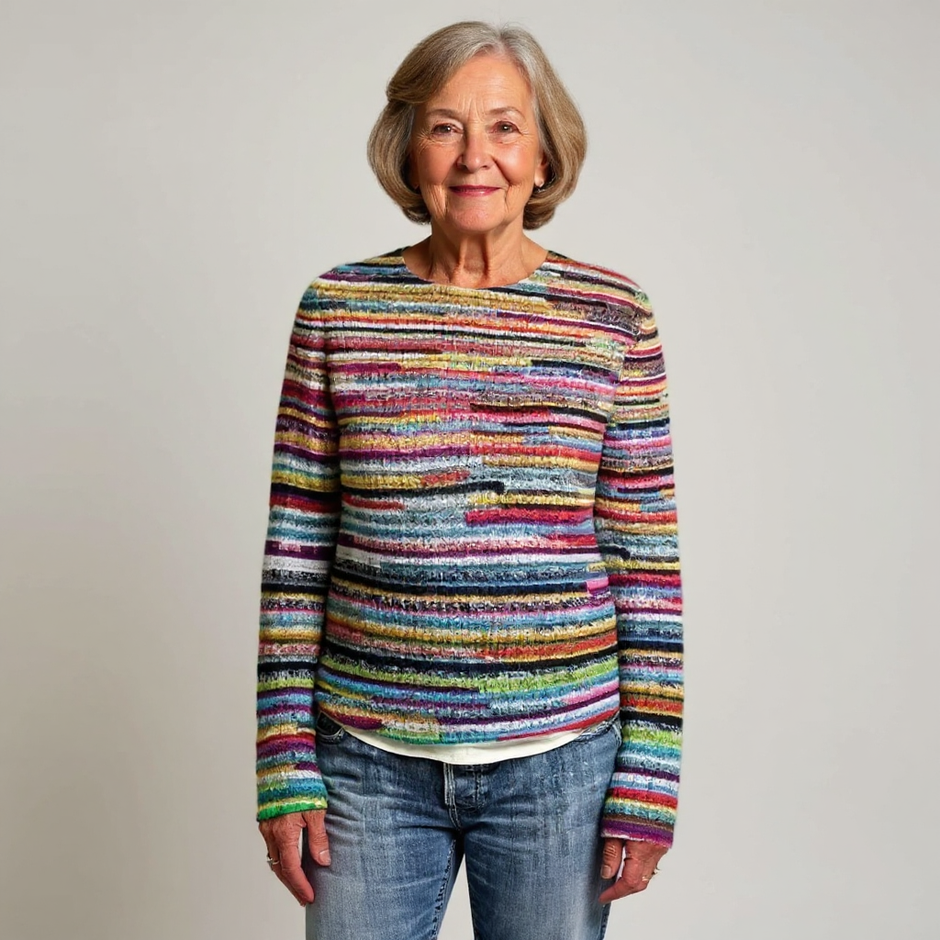 Christina | Multicolour Striped Knit Jumper