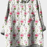 Eileen | White Ditsy Floral Shirt