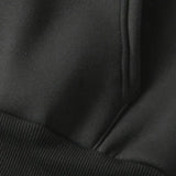 Elinor | Black Oversized Zip Hoodie