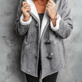 Ella | Red Shearling-Look Coat