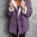 Ella | Red Shearling-Look Coat