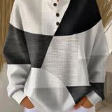 Christine | Black & White Patchwork Jumper