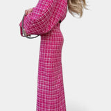 Ella | Pink Check Jacket & Trouser Set