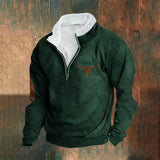 Emmett | Cream Half-Zip Sweatshirt