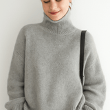 Emma | Ivory Oversized Roll-Neck Jumper