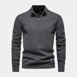 Frederick | Green Quarter-Zip Jumper
