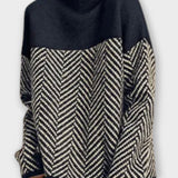 Freya | Camel Herringbone Jumper
