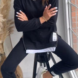 Freda | Layered Sweatshirt & Jogger Set
