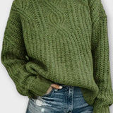 Harper | Black Chunky Knit Jumper