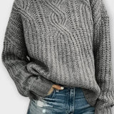Harper | Black Chunky Knit Jumper