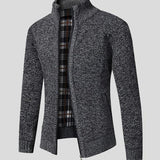 Harvey | Grey Textured Zip Jacket