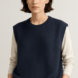 Jean | Brown Sleeveless Knitted Tank Top
