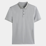 Joel | Black Contrast-Trim Polo