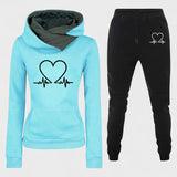Josephine | Heart Motif Hoodie & Jogger Set