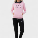 Josephine | Heart Motif Hoodie & Jogger Set
