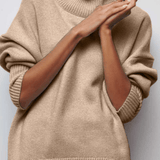Karina | Orange Roll-Neck Jumper