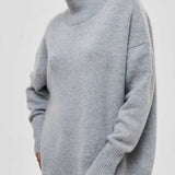 Karina | Orange Roll-Neck Jumper