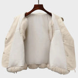Catrin | Cream Faux-Fur Gilet