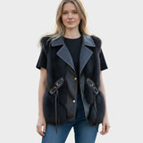 Catrin | Cream Faux-Fur Gilet