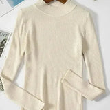 Kirsteen | Ivory Ribbed Roll-Neck Jumper