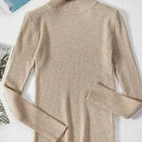 Kirsteen | Ivory Ribbed Roll-Neck Jumper