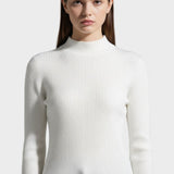 Kirsteen | Ivory Ribbed Roll-Neck Jumper