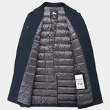 Edward | Navy Layered Winter Coat