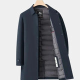 Edward | Navy Layered Winter Coat