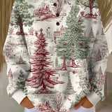Bridget | Winter Village Print Jumper