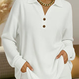 Elaine | Plain Collared Knit Jumper