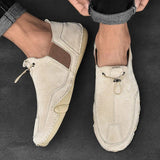 Lachlan | Cream Slip-On Shoes