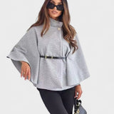 Lea | Belted Cape Jacket