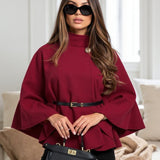Lea | Belted Cape Jacket