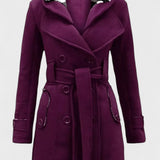 Leona | Double-Breasted Long Coat